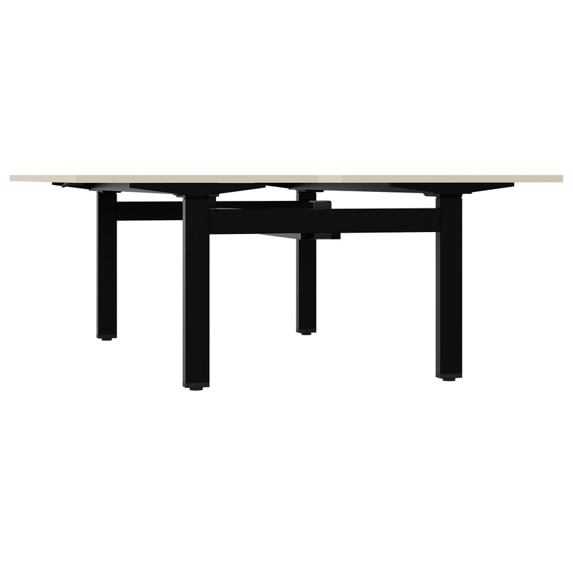 MOTION Desk del team | 1400 - 1800 mm, regolabile in altezza elettricamente, acero