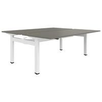 MOTION team desk | 1400 - 1800 mm, electrically height adjustable, Cubanit gray