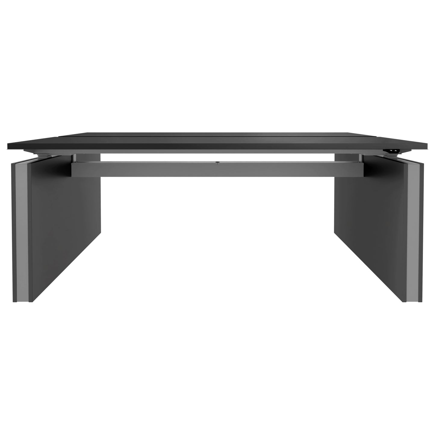 MOTION team desk | 1400 - 1800 mm, electrically height adjustable, anthracite