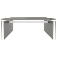 MOTION team desk | 1400 - 1800 mm, electrically height adjustable, Cubanit gray