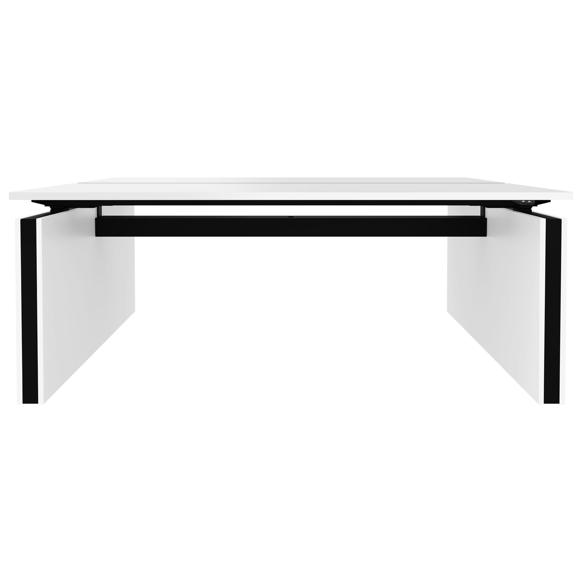 MOTION Desk del team | 1400 - 1800 mm, regolabile in altezza elettricamente, bianco