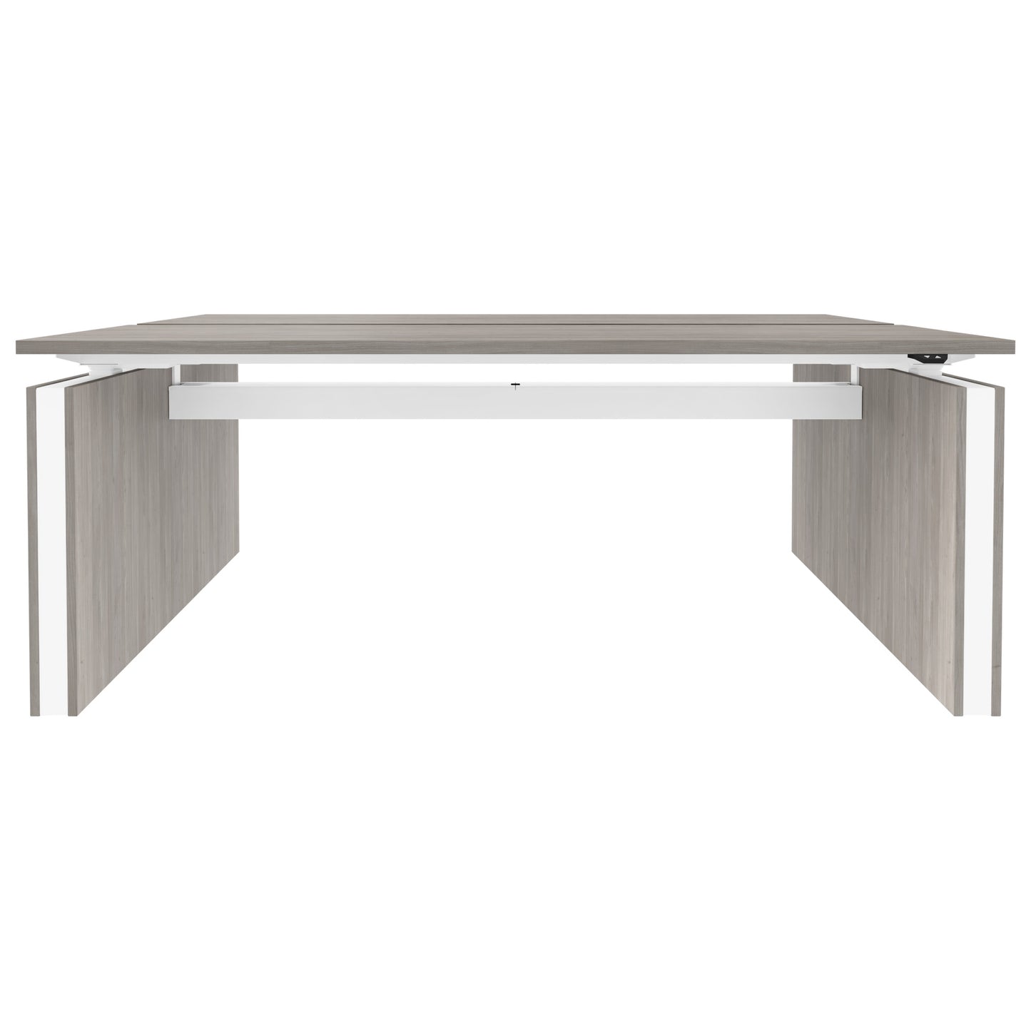 MOTION Desk del team | 1400-1800 mm, regolabile elettricamente in altezza, grigio di quercia nordica
