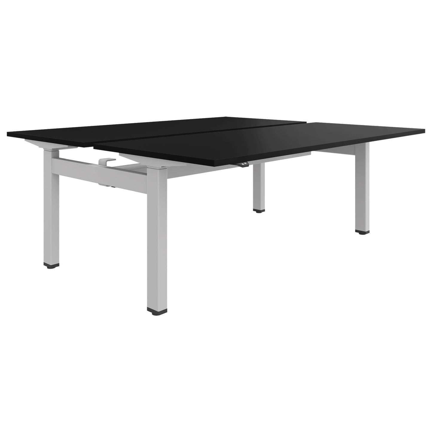 MOTION team desk | 1400 - 1800 mm, electrically height adjustable, black