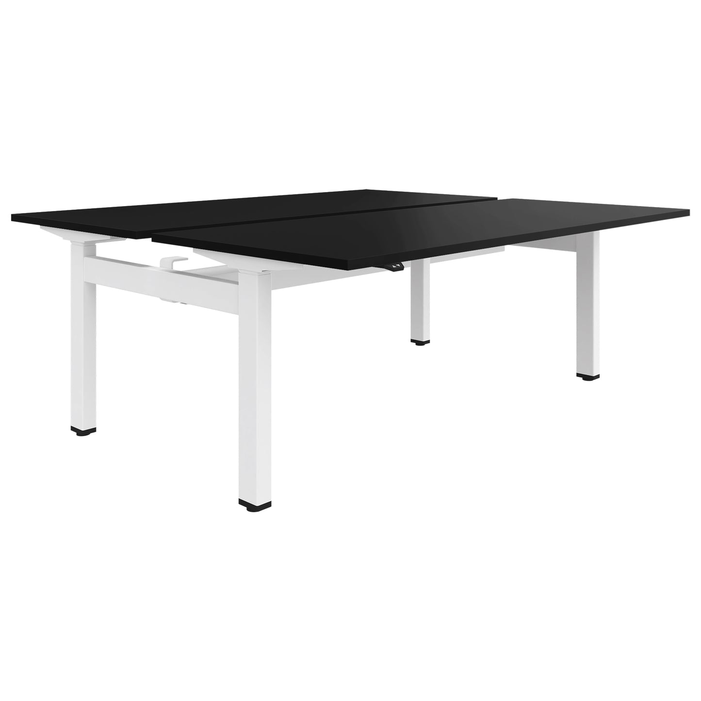 MOTION team desk | 1400 - 1800 mm, electrically height adjustable, black