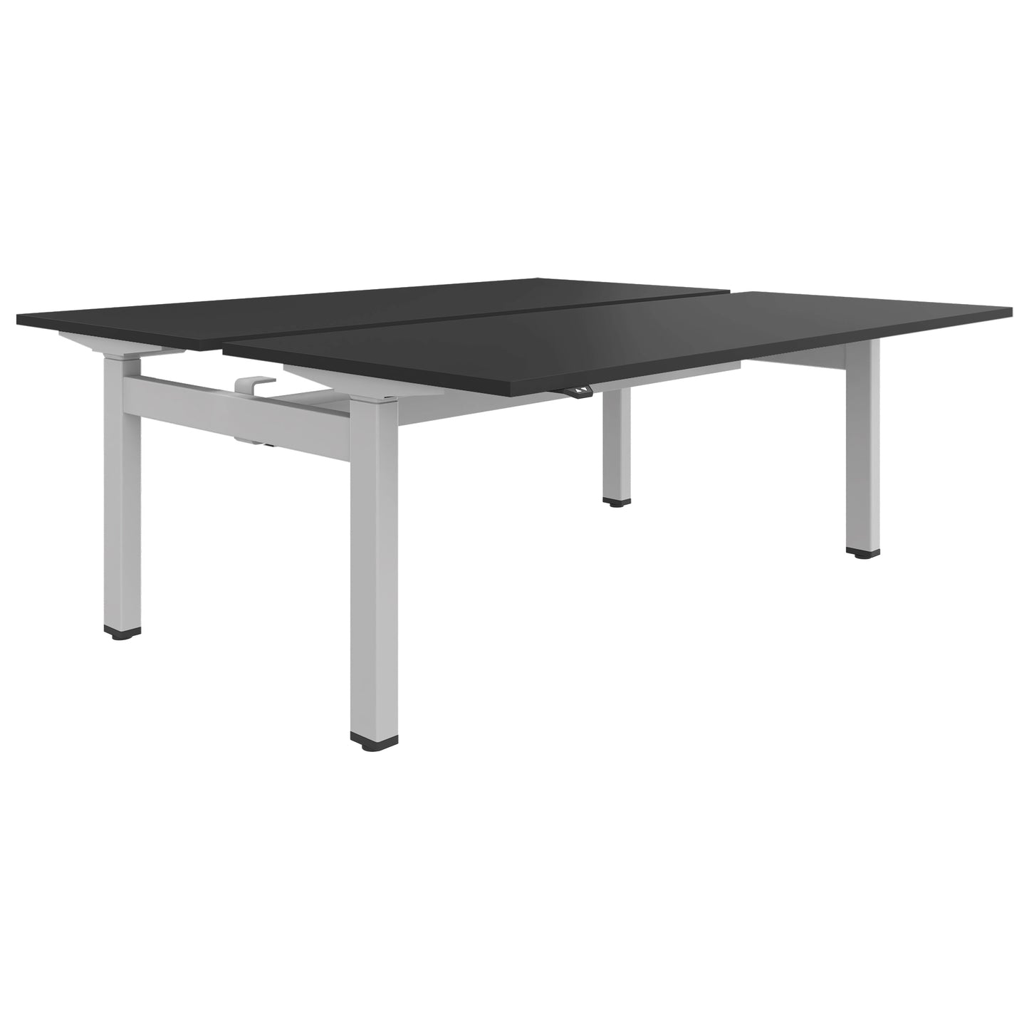 MOTION team desk | 1400 - 1800 mm, electrically height adjustable, anthracite