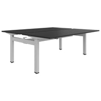 MOTION team desk | 1400 - 1800 mm, electrically height adjustable, anthracite