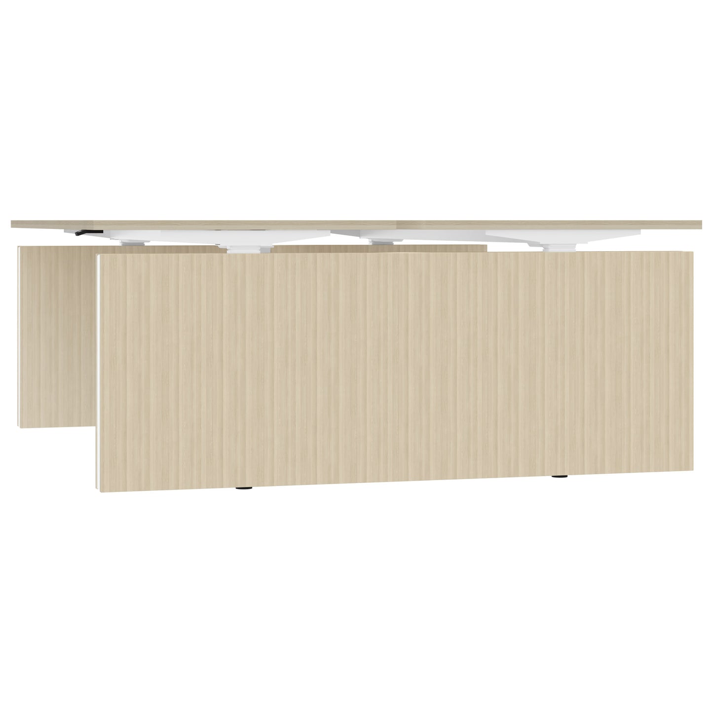 MOTION Desk del team | 1400 - 1800 mm, regolabile in altezza elettricamente, cenere di sabbia