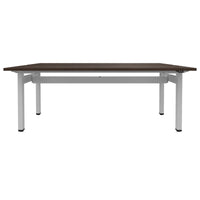 MOTION team desk | 1400 - 1800 mm, electrically height adjustable, walnut