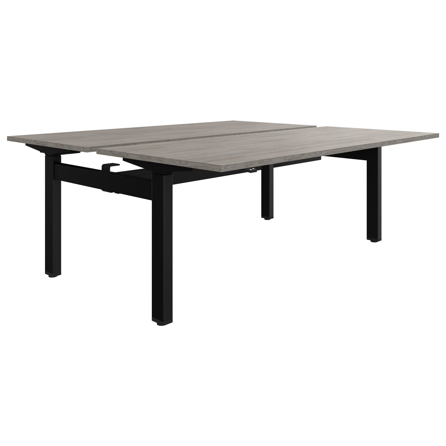 MOTION Desk del team | 1400-1800 mm, regolabile elettricamente in altezza, grigio di quercia nordica