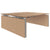 MOTION Desk del team | 1400 - 1800 mm, regolabile in altezza elettricamente, quercia ambra