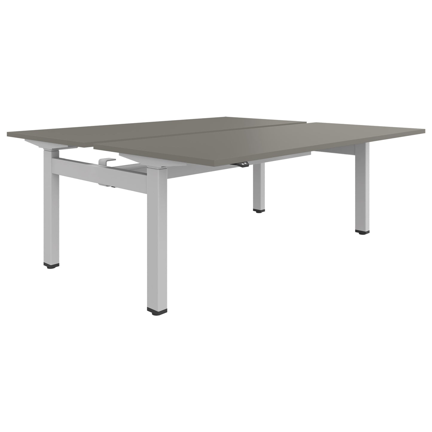 MOTION team desk | 1400 - 1800 mm, electrically height adjustable, Cubanit gray