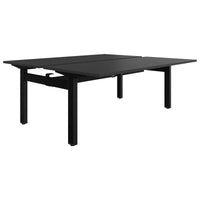 MOTION team desk | 1400 - 1800 mm, electrically height adjustable, anthracite