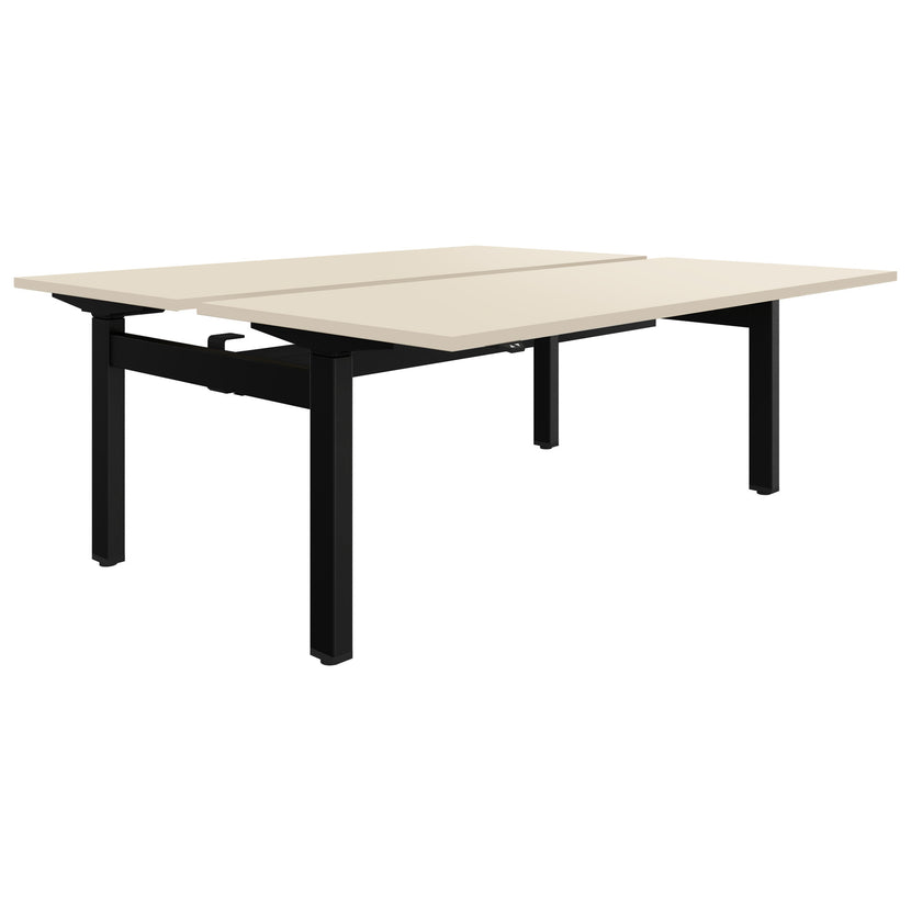 MOTION Desk del team | 1400 - 1800 mm, regolabile in altezza elettricamente, acero