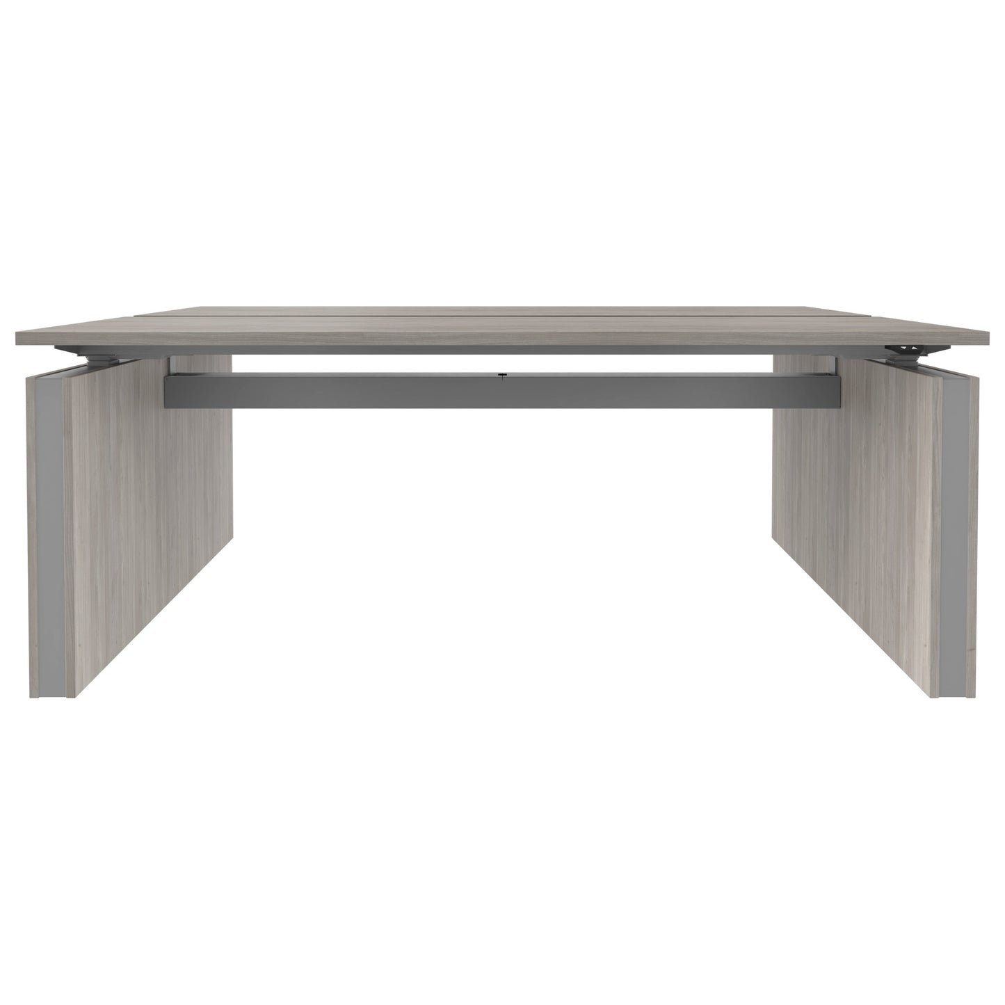 MOTION Desk del team | 1400-1800 mm, regolabile elettricamente in altezza, grigio di quercia nordica