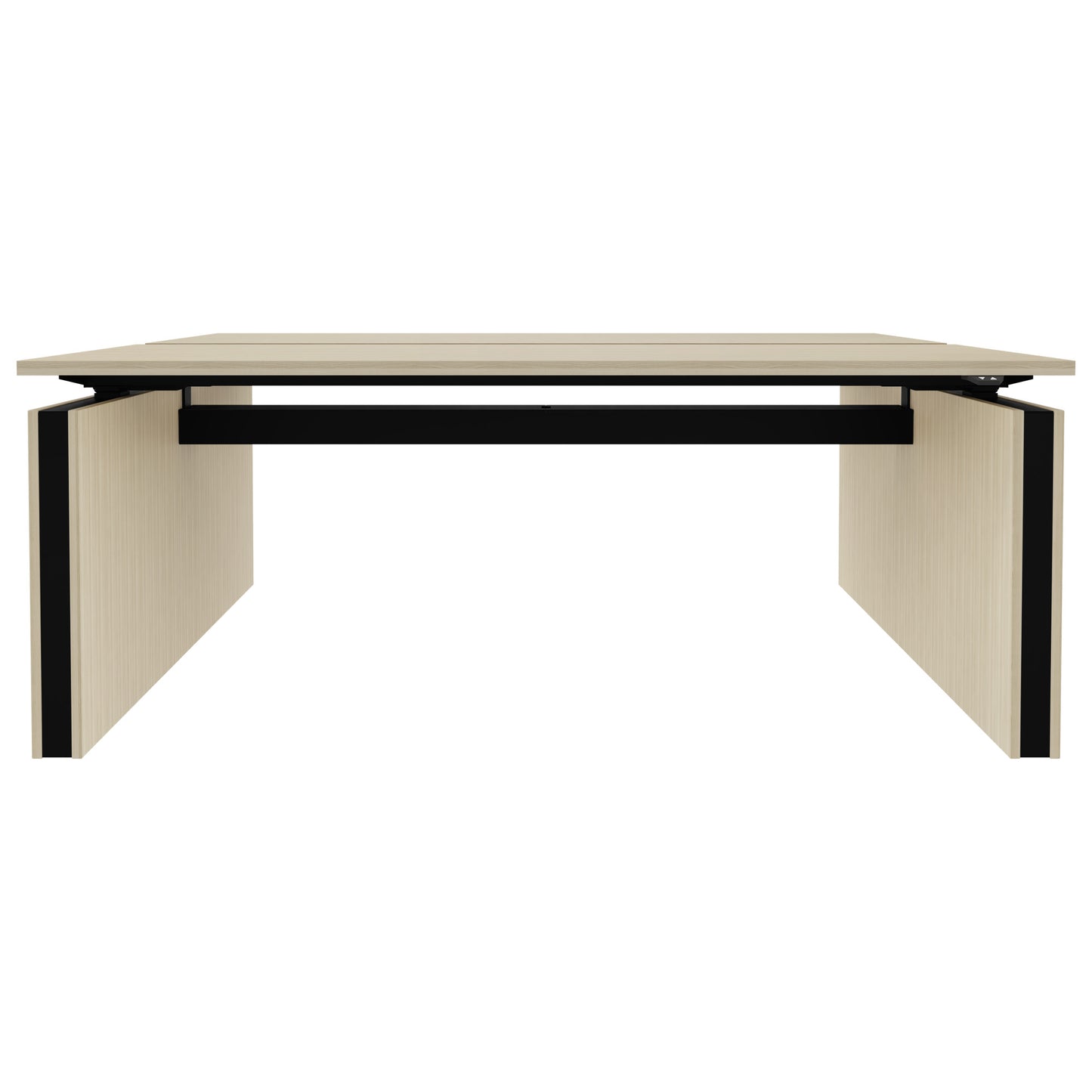 MOTION Desk del team | 1400 - 1800 mm, regolabile in altezza elettricamente, cenere di sabbia