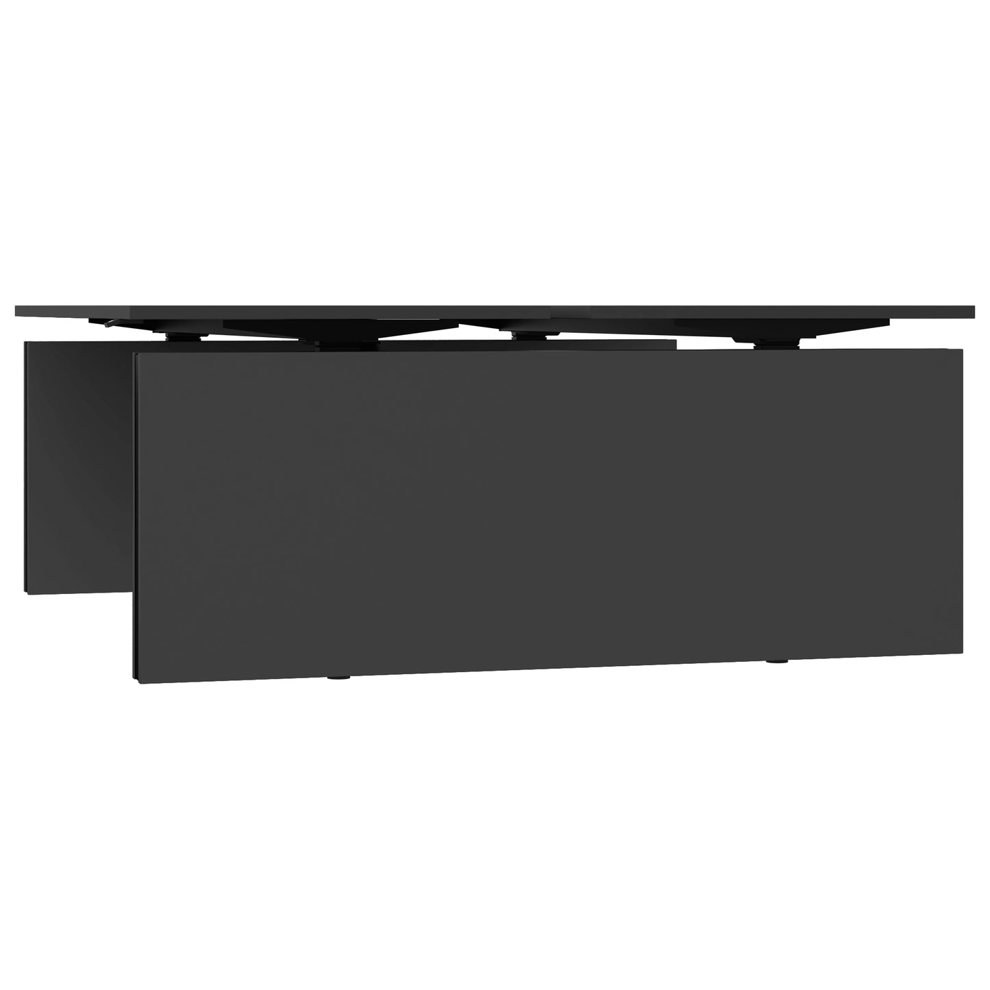 MOTION team desk | 1400 - 1800 mm, electrically height adjustable, anthracite