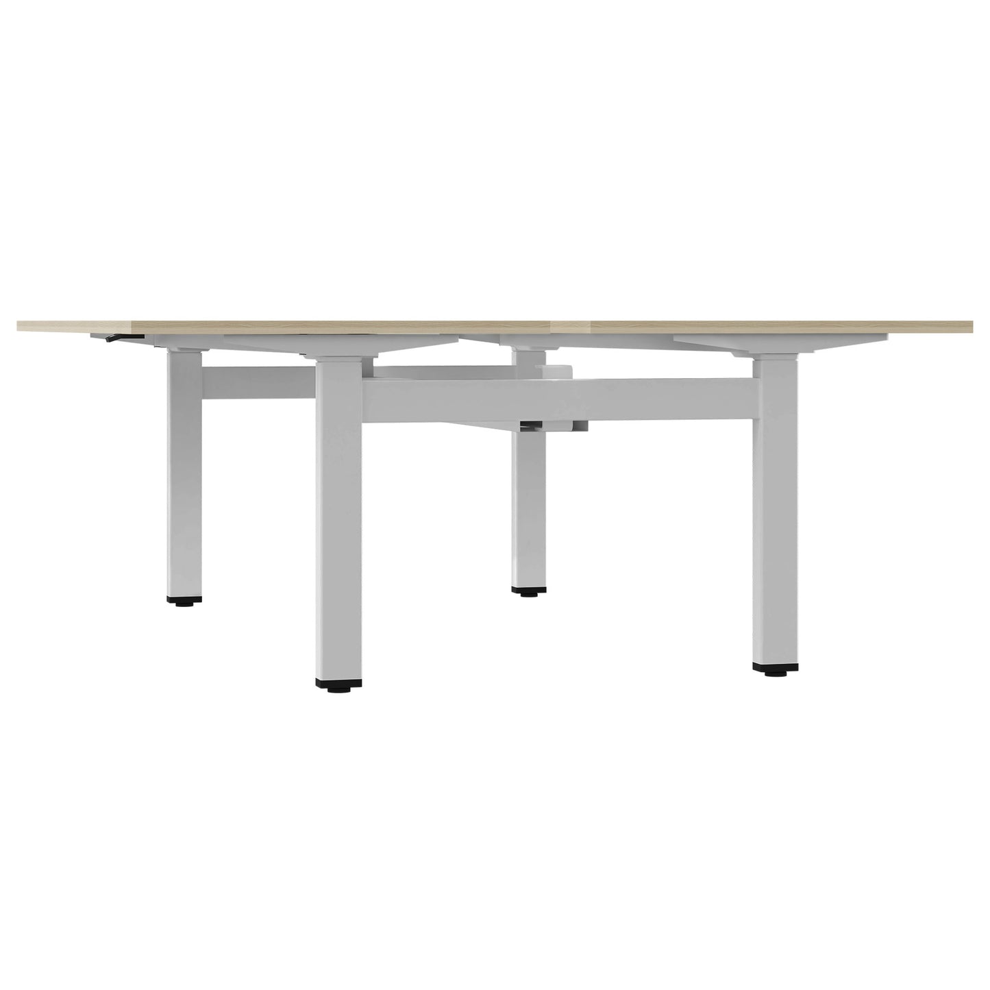 MOTION Desk del team | 1400 - 1800 mm, regolabile in altezza elettricamente, cenere di sabbia