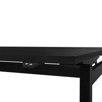 MOTION team desk | 1400 - 1800 mm, electrically height adjustable, black