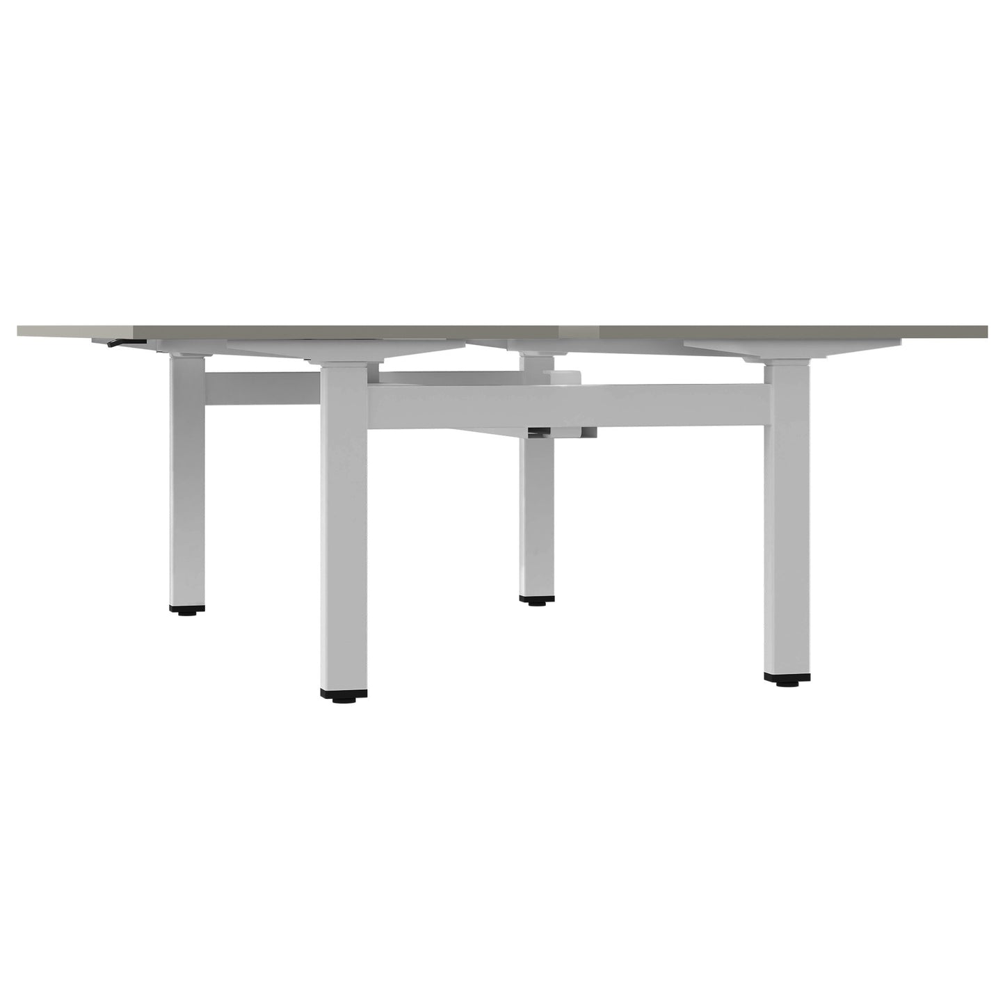 MOTION team desk | 1400 - 1800 mm, electrically height adjustable, Cubanit gray