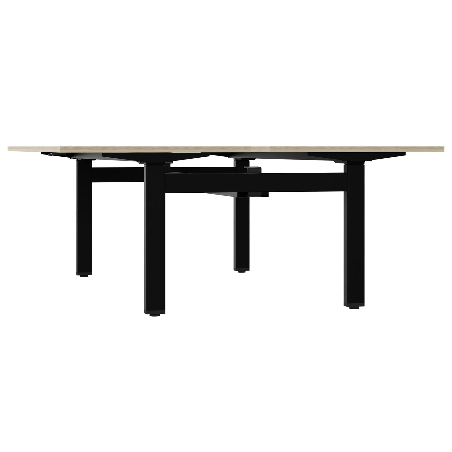 MOTION Desk del team | 1400 - 1800 mm, regolabile in altezza elettricamente, cenere di sabbia