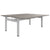 MOTION team desk | 1400 - 1800 mm, electrically height adjustable, gray northern oak