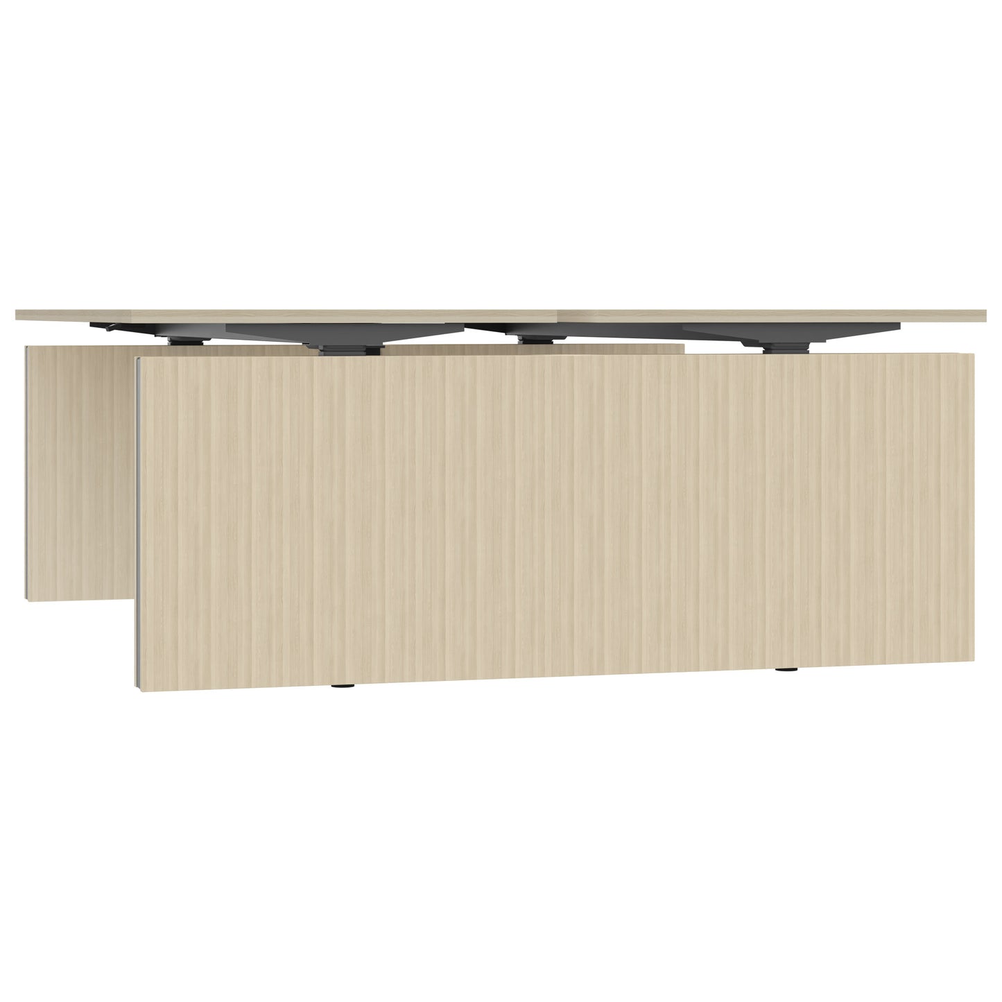 MOTION Desk del team | 1400 - 1800 mm, regolabile in altezza elettricamente, cenere di sabbia