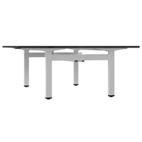 MOTION team desk | 1400 - 1800 mm, electrically height adjustable, black