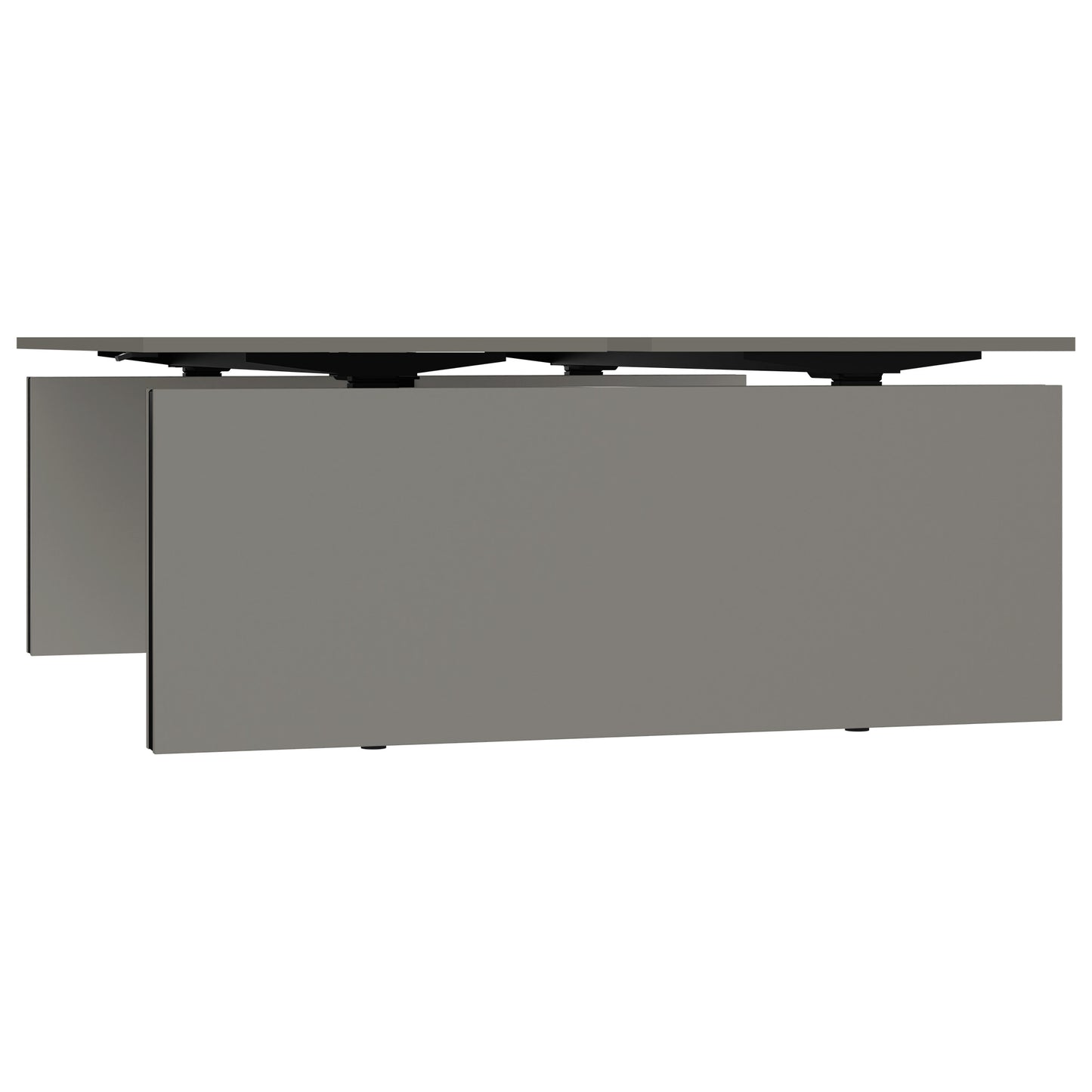 MOTION team desk | 1400 - 1800 mm, electrically height adjustable, Cubanit gray