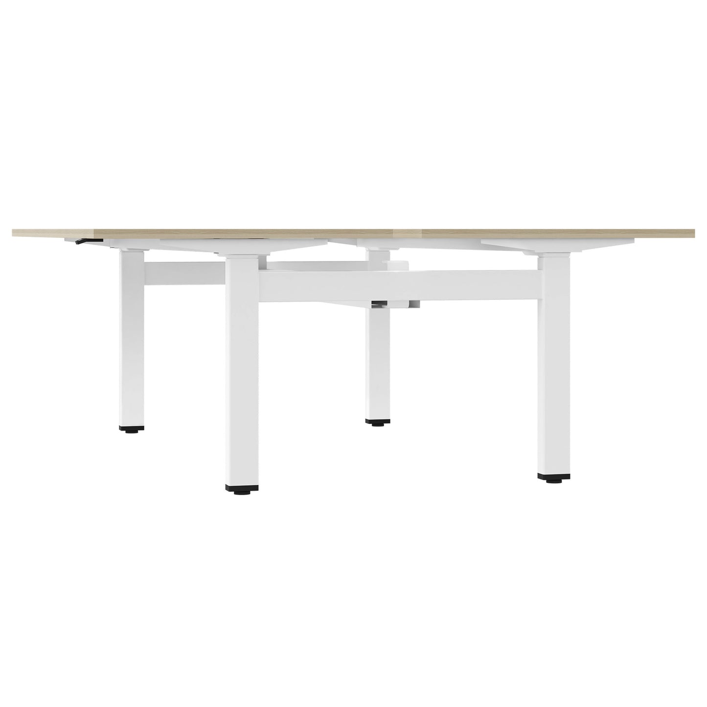 MOTION Desk del team | 1400 - 1800 mm, regolabile in altezza elettricamente, cenere di sabbia