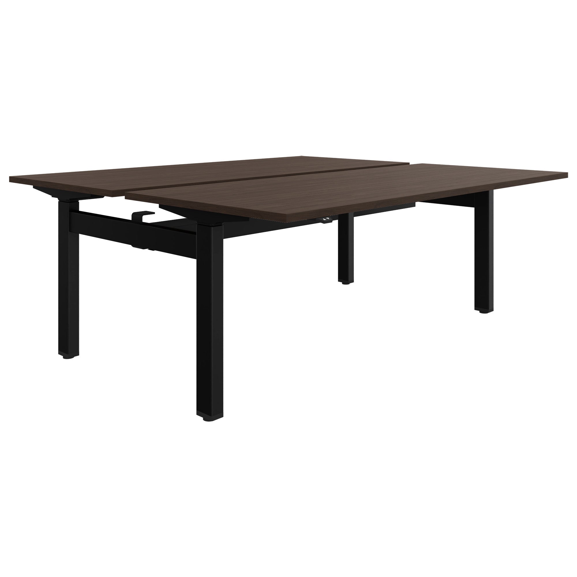 MOTION Desk del team | 1400-1800 mm, regolabile elettricamente in altezza, noce