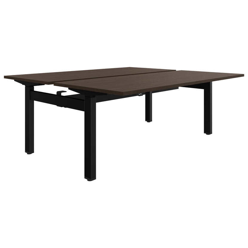 MOTION Desk del team | 1400-1800 mm, regolabile elettricamente in altezza, noce
