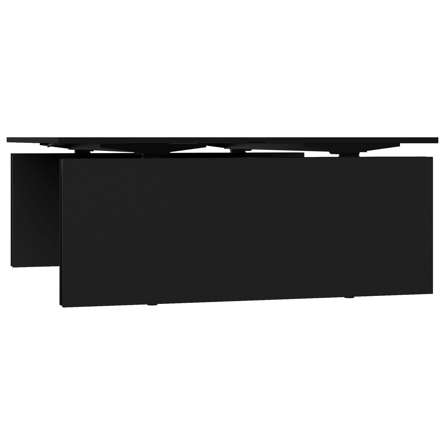 MOTION team desk | 1400 - 1800 mm, electrically height adjustable, black