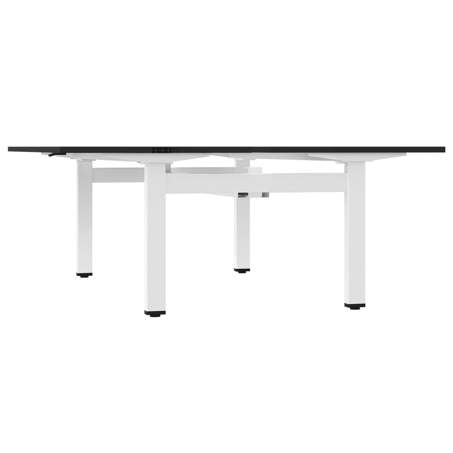 MOTION team desk | 1400 - 1800 mm, electrically height adjustable, black