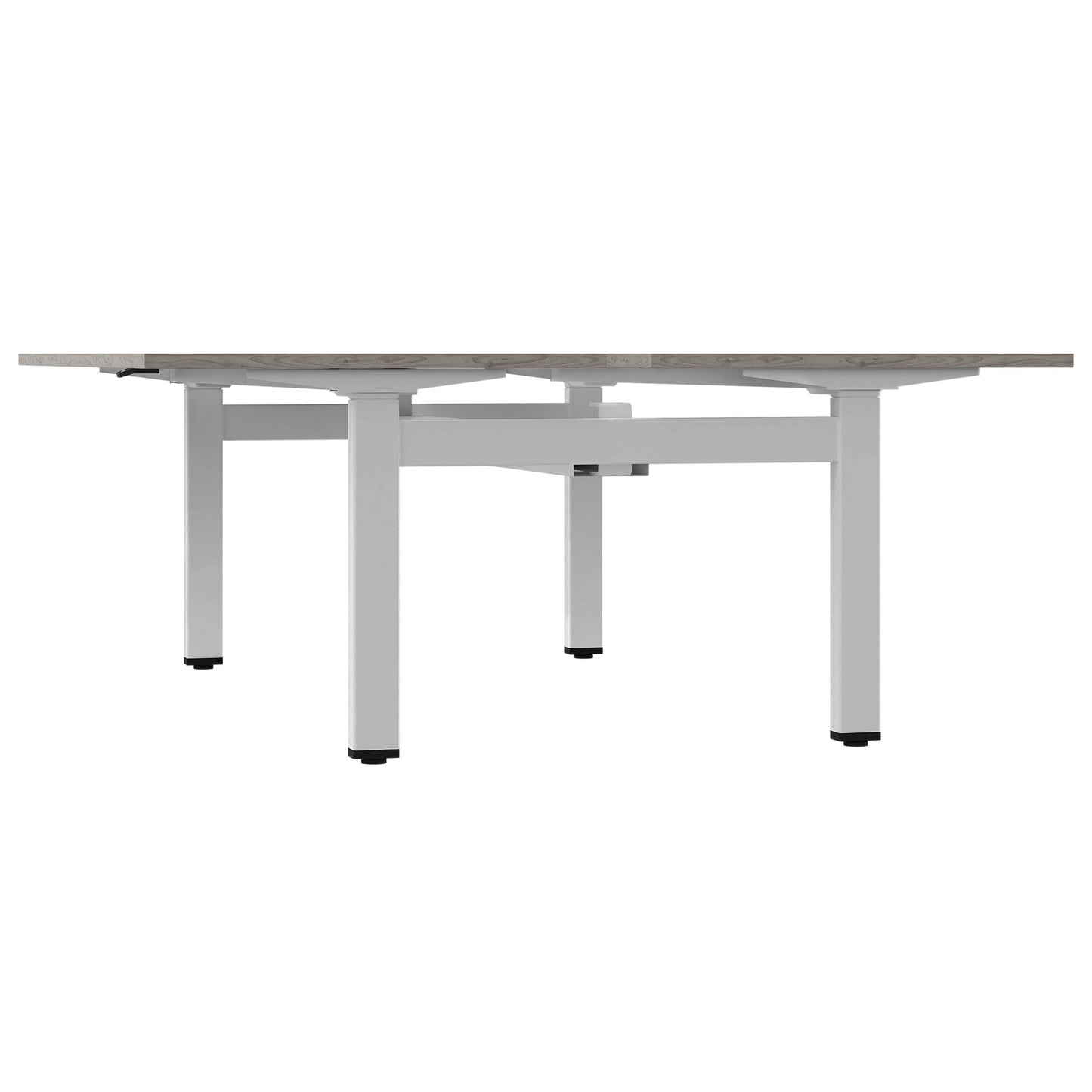 MOTION Desk del team | 1400-1800 mm, regolabile elettricamente in altezza, grigio di quercia nordica