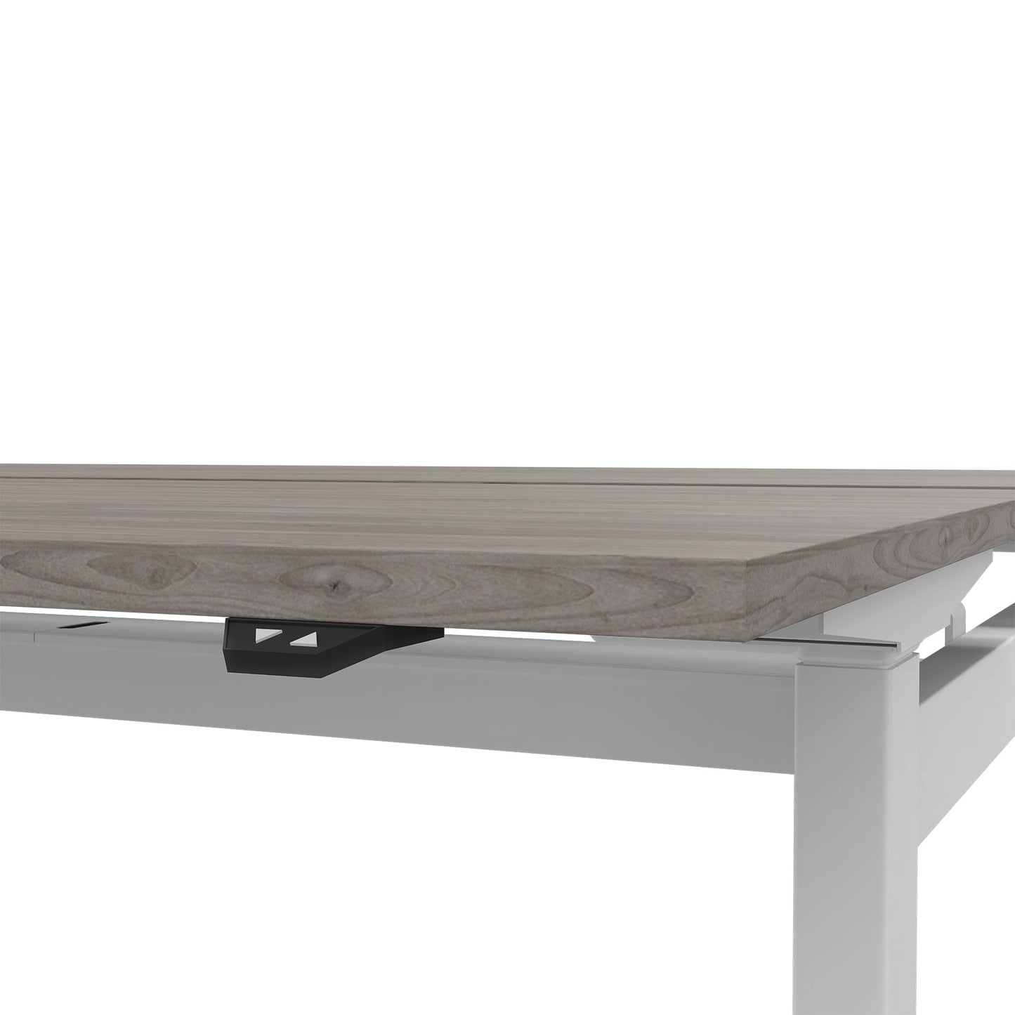 MOTION team desk | 1400 - 1800 mm, electrically height adjustable, gray northern oak