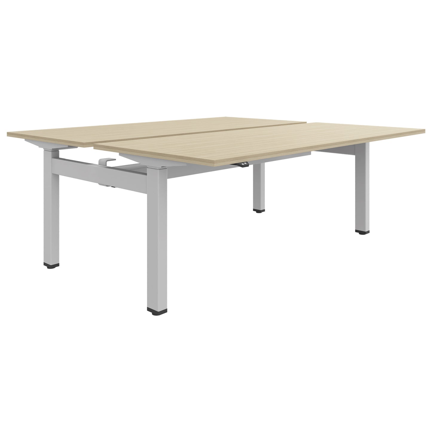 MOTION Desk del team | 1400 - 1800 mm, regolabile in altezza elettricamente, cenere di sabbia