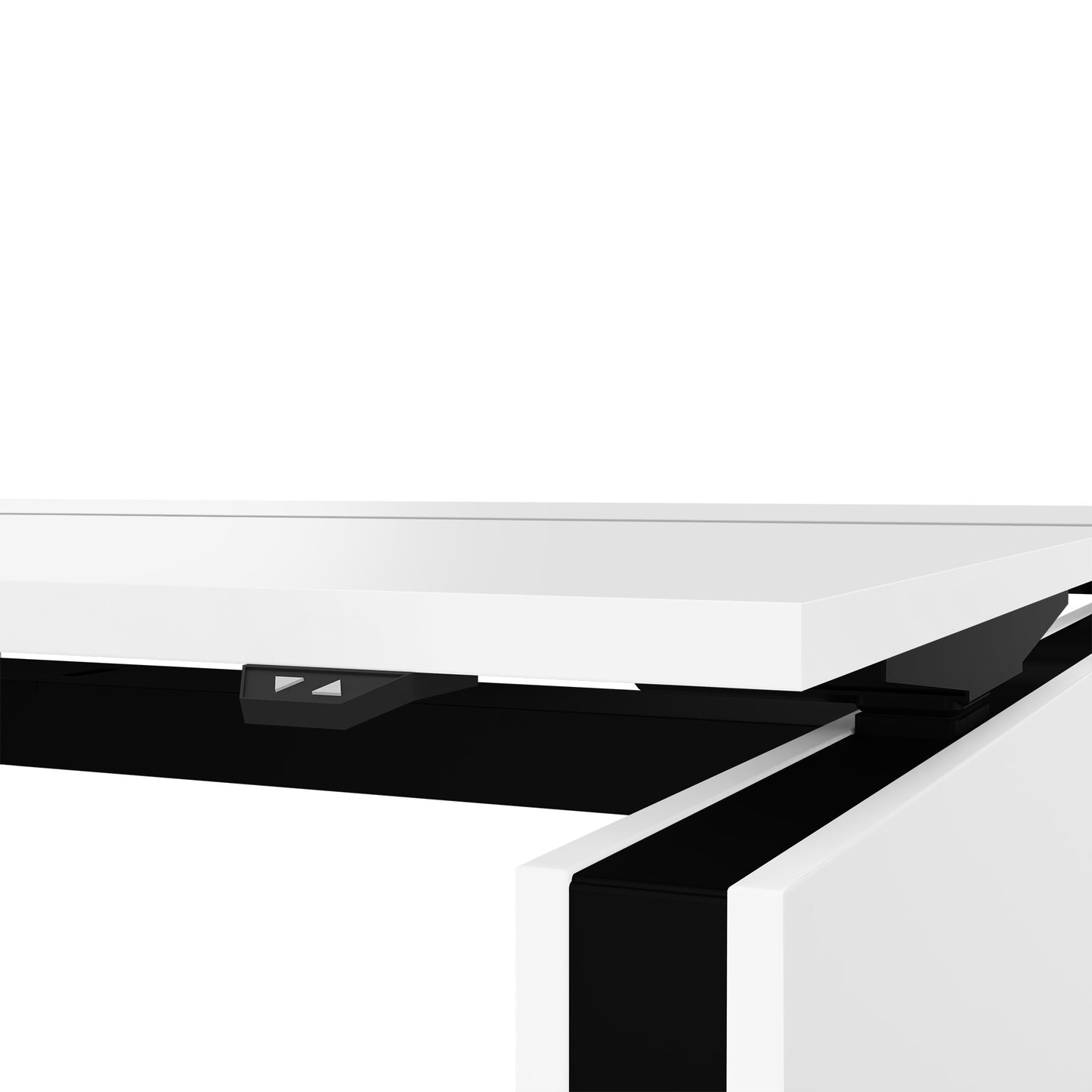 MOTION Dessert du bureau | 1400 - 1800 mm, réglable à hauteur électrique, blanc