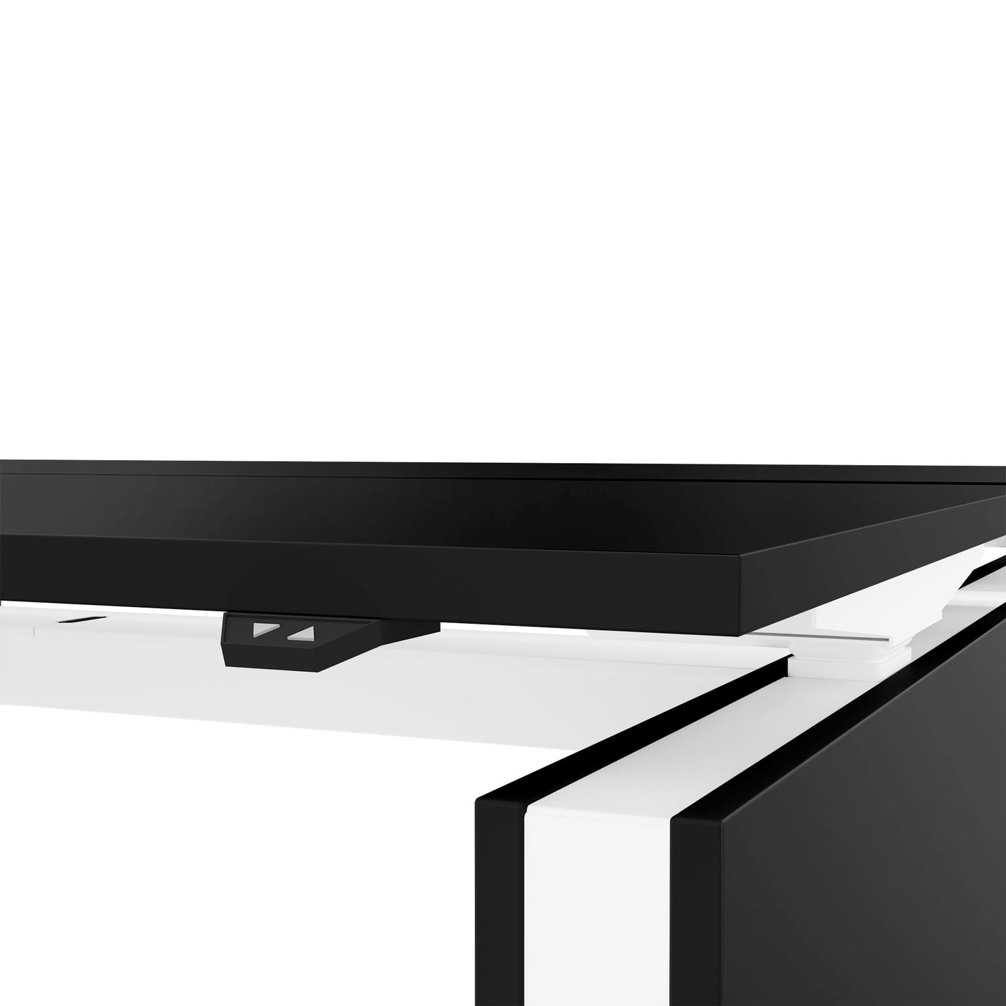 MOTION team desk | 1400 - 1800 mm, electrically height adjustable, black