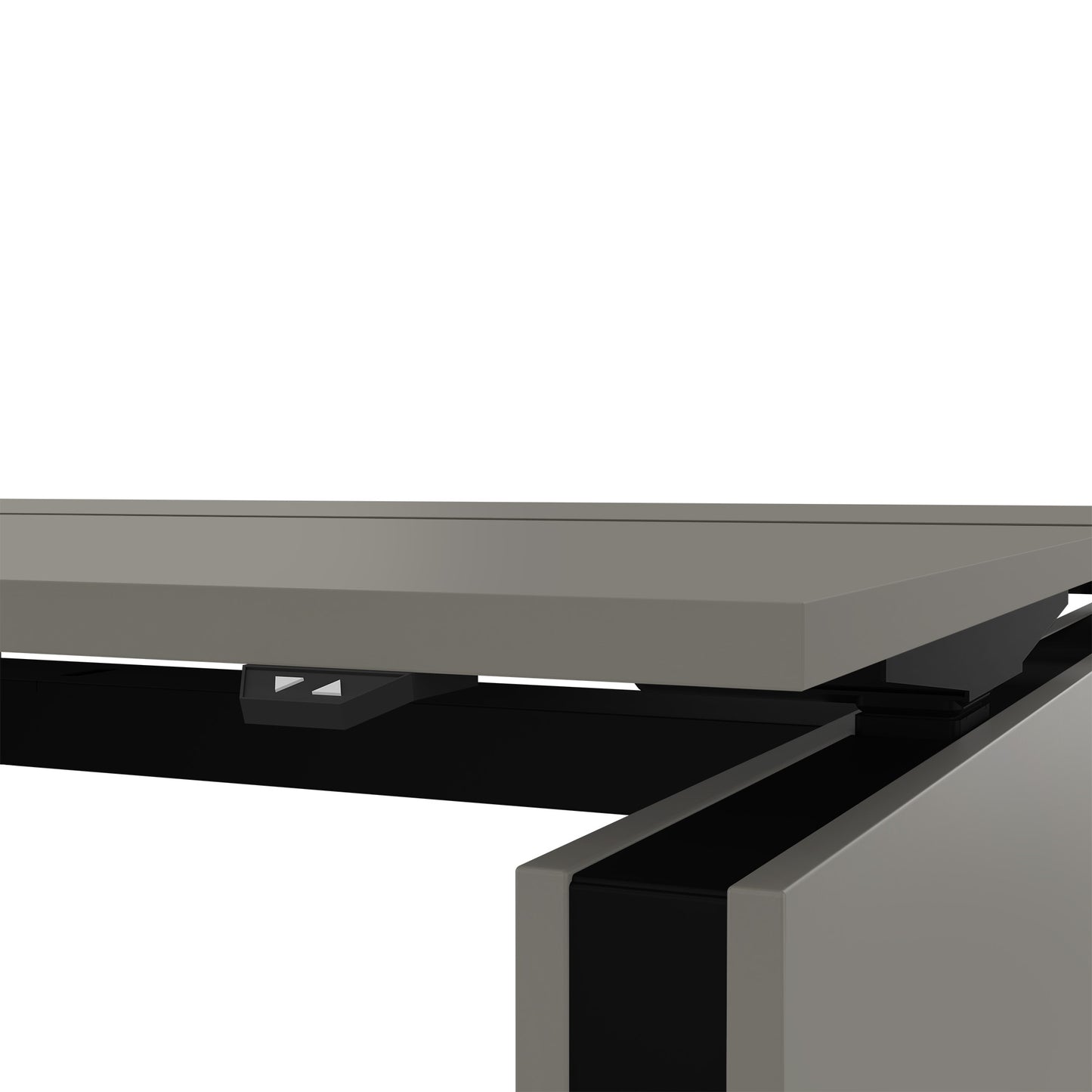 MOTION team desk | 1400 - 1800 mm, electrically height adjustable, Cubanit gray