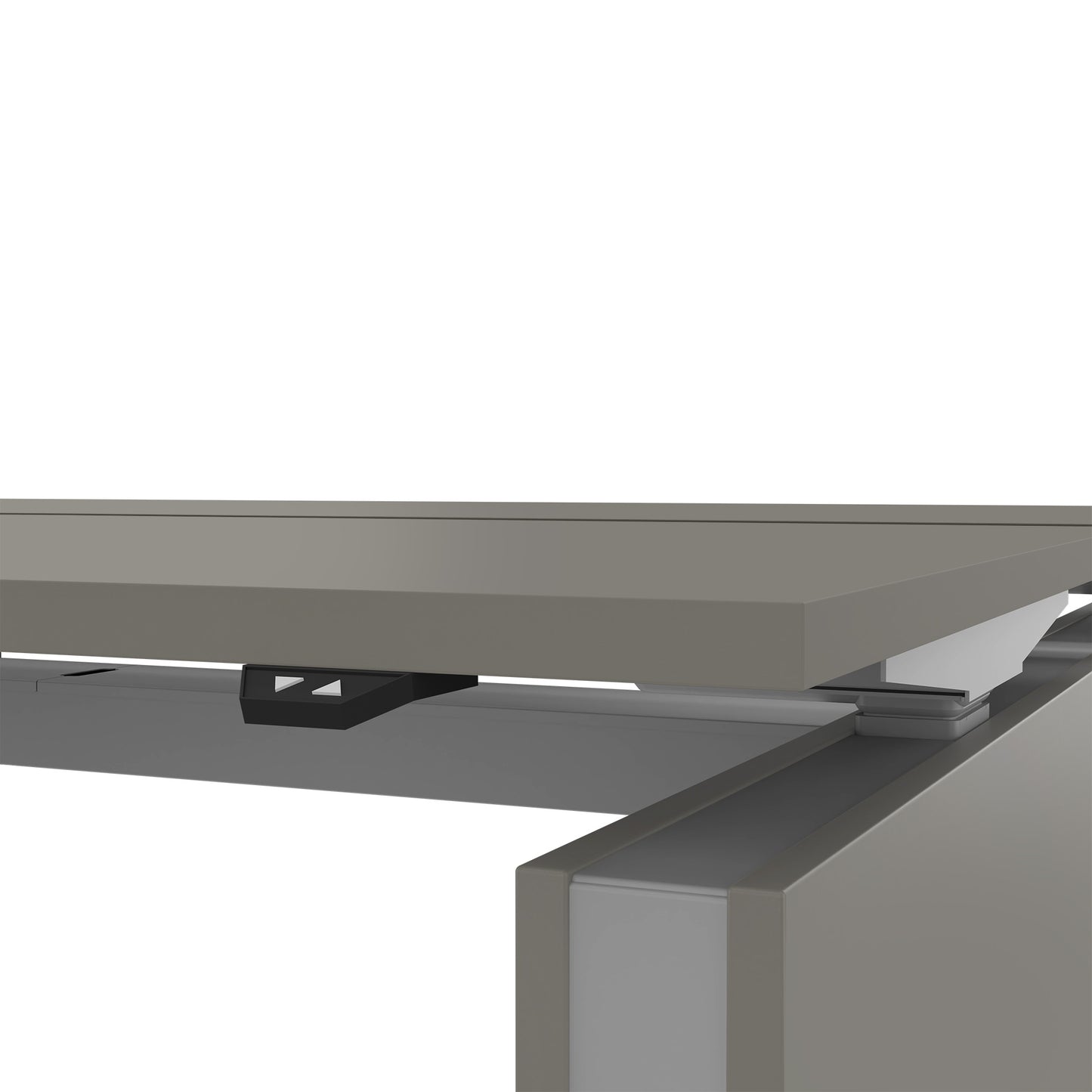 MOTION team desk | 1400 - 1800 mm, electrically height adjustable, Cubanit gray