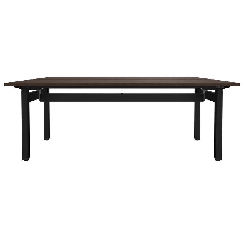 MOTION Desk del team | 1400-1800 mm, regolabile elettricamente in altezza, noce