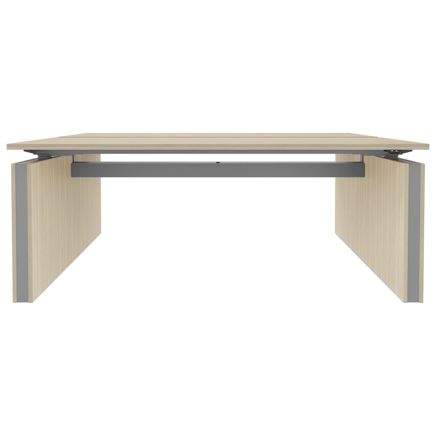 MOTION Desk del team | 1400 - 1800 mm, regolabile in altezza elettricamente, cenere di sabbia