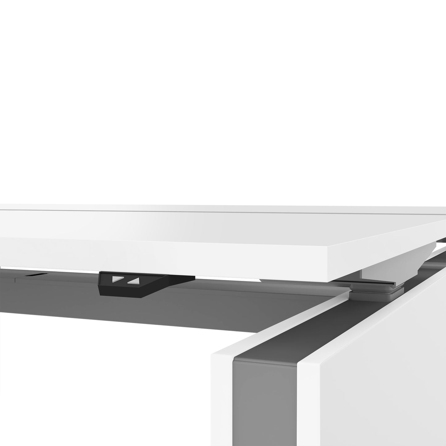 MOTION Dessert du bureau | 1400 - 1800 mm, réglable à hauteur électrique, blanc