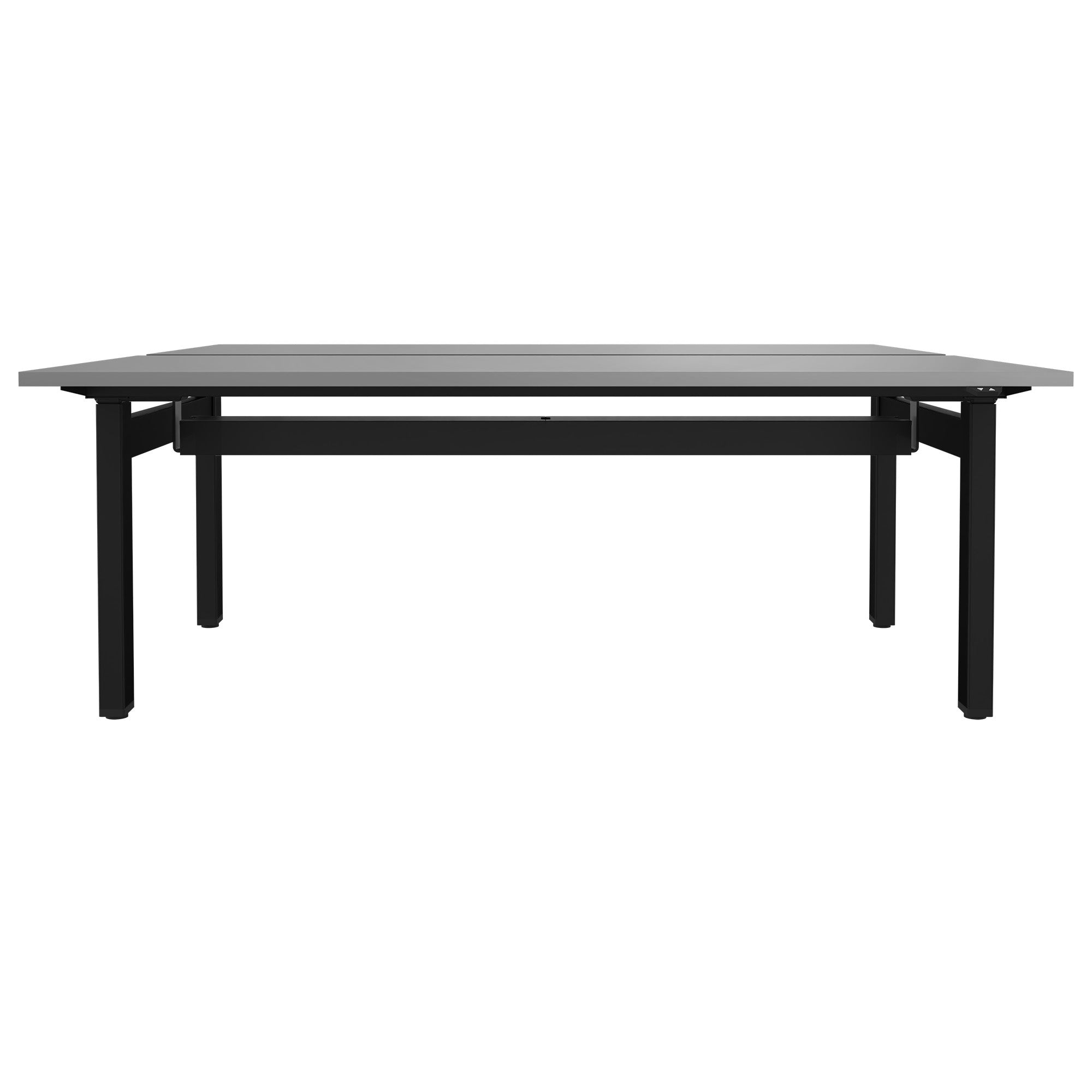 MOTION team desk | 1400 - 1800 mm, electrically height adjustable, pearl gray