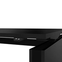 MOTION team desk | 1400 - 1800 mm, electrically height adjustable, black