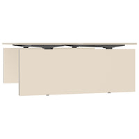 MOTION team desk | 1400 - 1800 mm, electrically height adjustable, maple