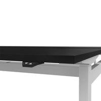 MOTION team desk | 1400 - 1800 mm, electrically height adjustable, black