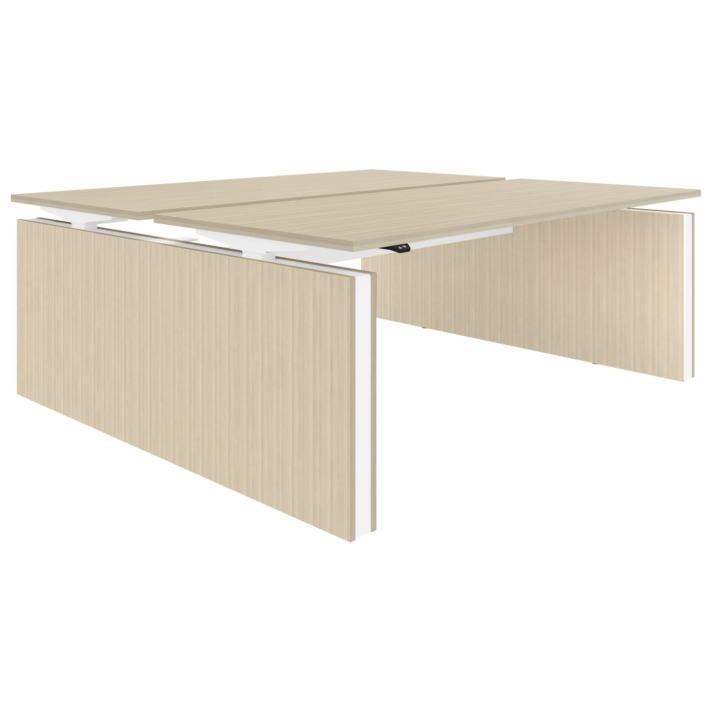 MOTION Desk del team | 1400 - 1800 mm, regolabile in altezza elettricamente, cenere di sabbia