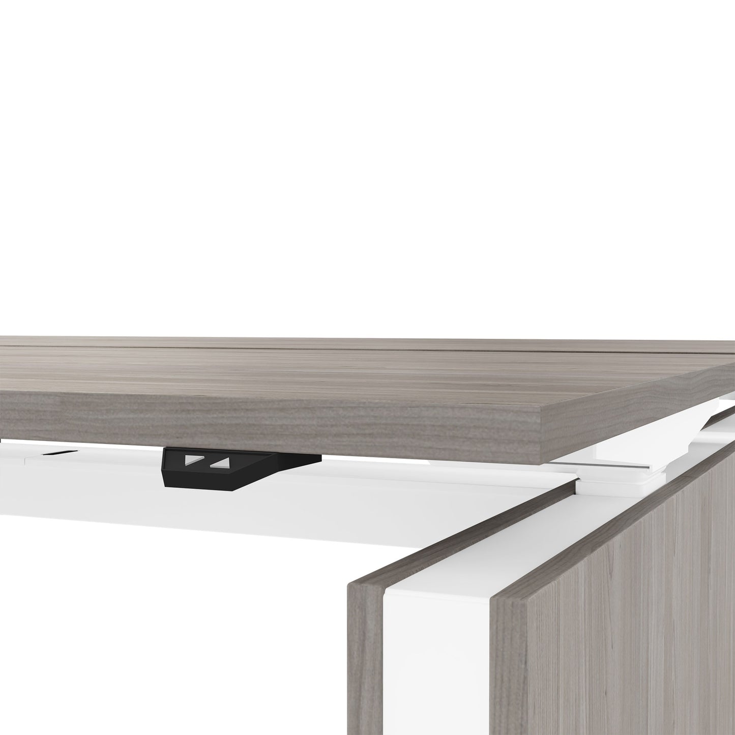 MOTION Desk del team | 1400-1800 mm, regolabile elettricamente in altezza, grigio di quercia nordica