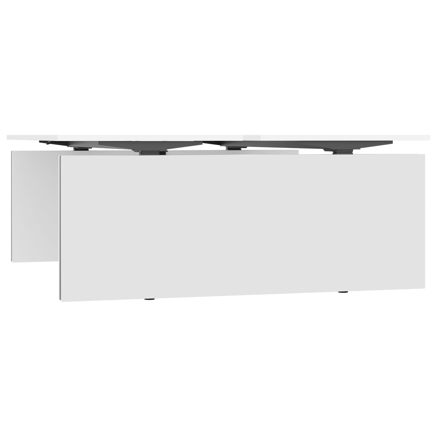 MOTION Dessert du bureau | 1400 - 1800 mm, réglable à hauteur électrique, blanc